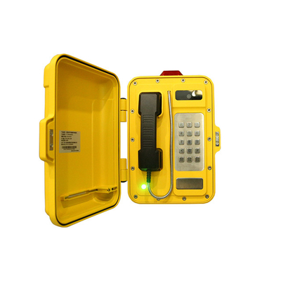 comprar Teléfono industrial resistente de Ringdown PoE Voip de humedad con la lámpara Fabricación en línea