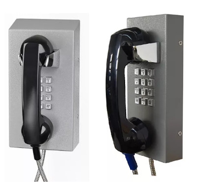 comprar Teléfono análogo interior del PSTN, teléfono resistente del vándalo de la línea directa de los visitantes del interno Fabricación en línea