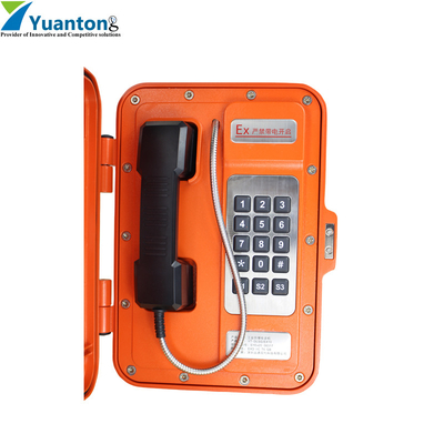 Teléfono VoIP industrial de marcado completo con indicador de funcionamiento y monitoreo del perímetro