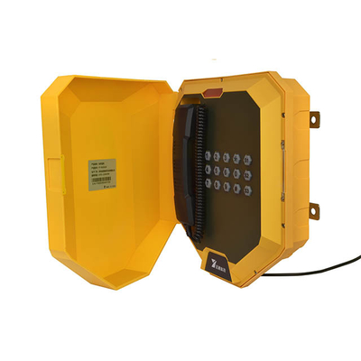 IP68 Protección industrial contra el polvo y el tiempo Teléfono con voltaje de 12V y dispositivo opcional
