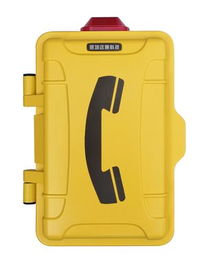 Conectividad RJ45 y botones de silicona teléfono industrial para los requisitos del cliente