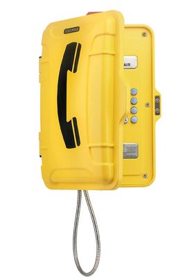 Teléfono industrial a prueba de intemperie de alta resistencia con zumbador de 3W, fuerte cancelación de ruido y rango de temperatura de -40ºC ~ +70ºC